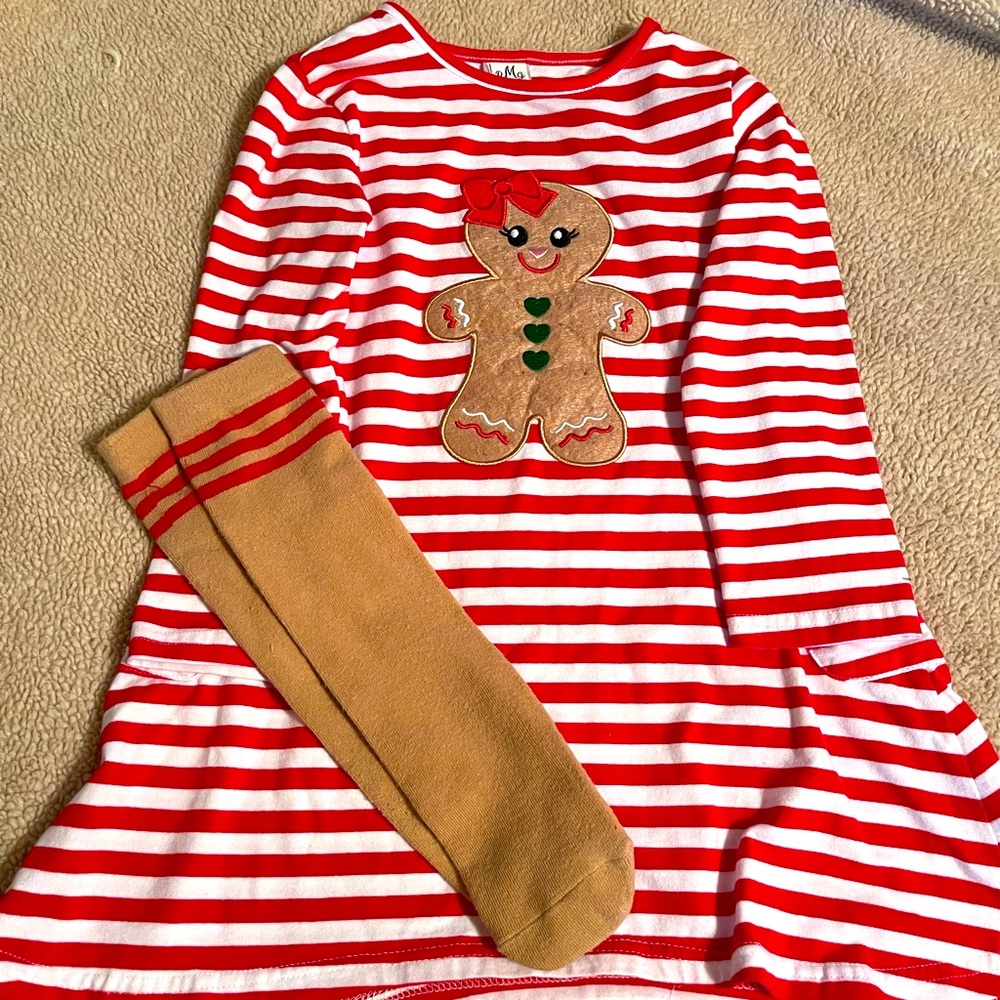 Christmas dress with socks